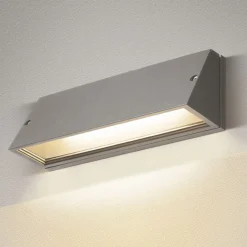 SLV Pema LED-ulkoseinävalaisin, CCT, harmaa
