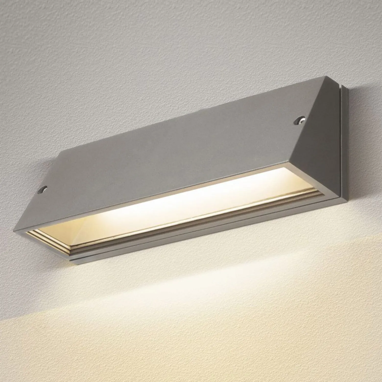 SLV Pema LED-ulkoseinävalaisin, CCT, harmaa