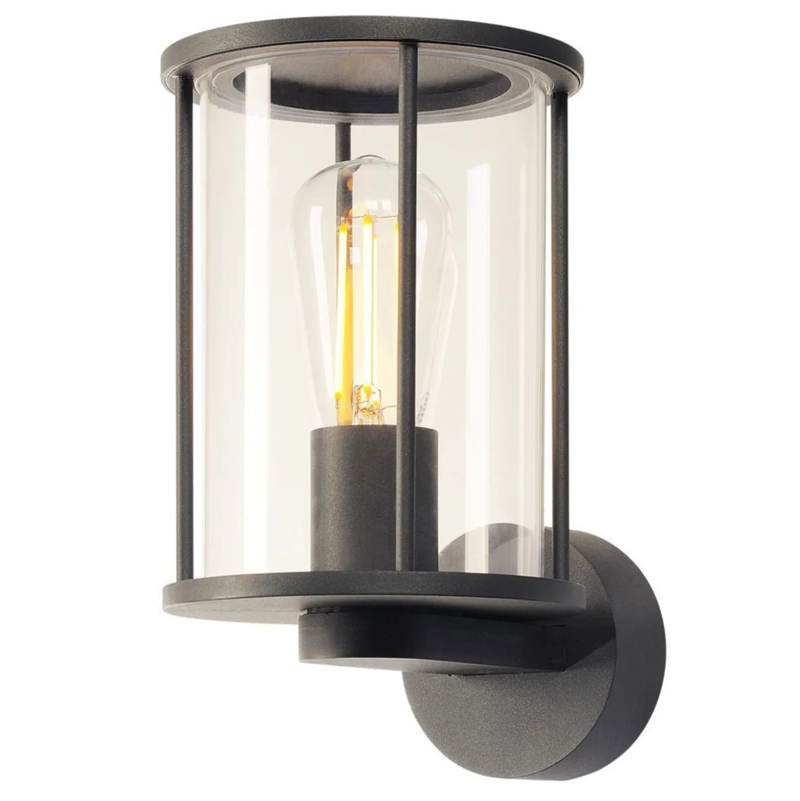 SLV Photonia ulkoseinävalaisin, antrasiitti, alumiini, leveys 14,6 cm
