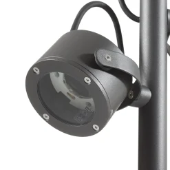 SLV pylväsvalaisin Sitra, 2-lamppuinen, antrasiitti, alumiini, GX53, IP44
