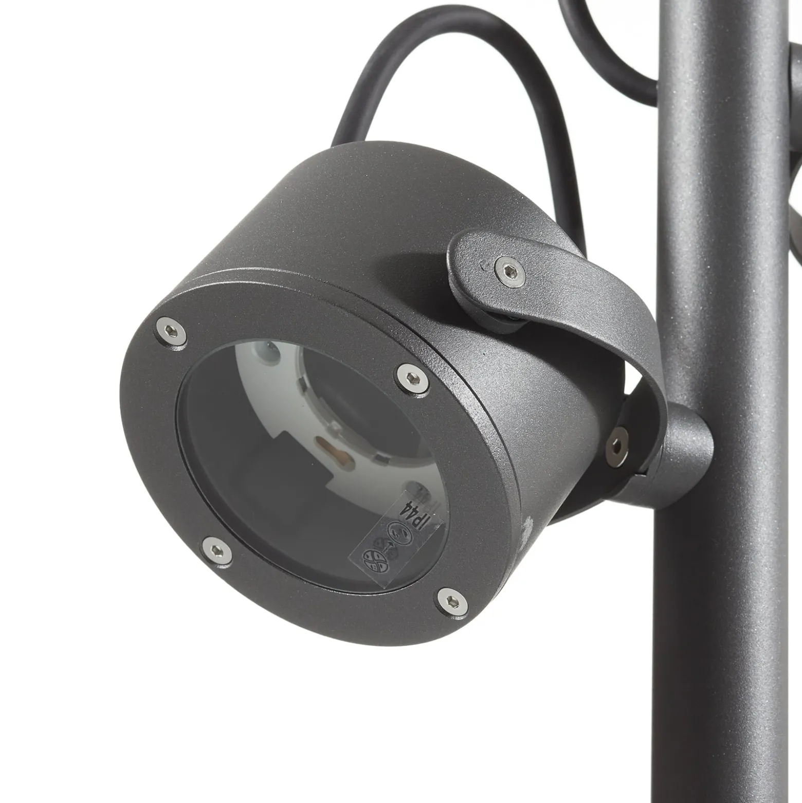 SLV pylväsvalaisin Sitra, 2-lamppuinen, antrasiitti, alumiini, GX53, IP44