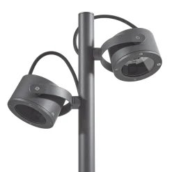 SLV pylväsvalaisin Sitra, 2-lamppuinen, antrasiitti, alumiini, GX53, IP44