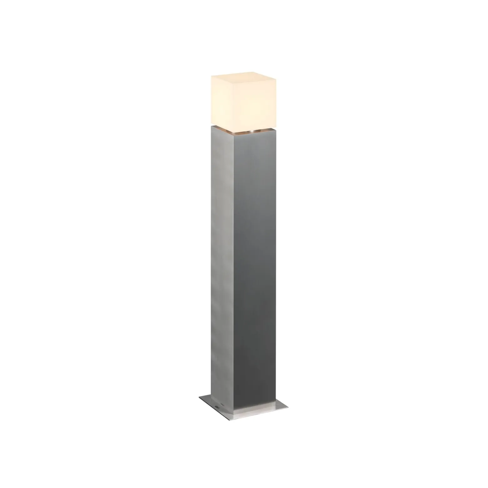 SLV pylväsvalaisin Square Pole, korkeus 90 cm, harmaa, ruostumaton teräs