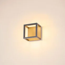 SLV Quadrulo LED ulkokattovalaisin indir. antrasiitti