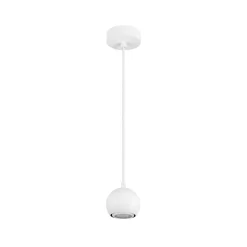 SLV riippuvalo Light Eye 90, valkoinen, Ø 9 cm, metalli