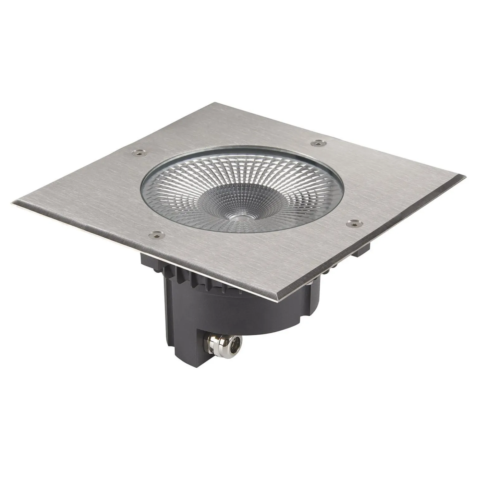 SLV Rocci 200 LED upotettu lattiavalaisin neliö 20cm