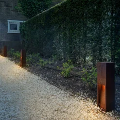 SLV Rusty Slot 50 LED-sokkeli-valaisin, korkeus 50 cm