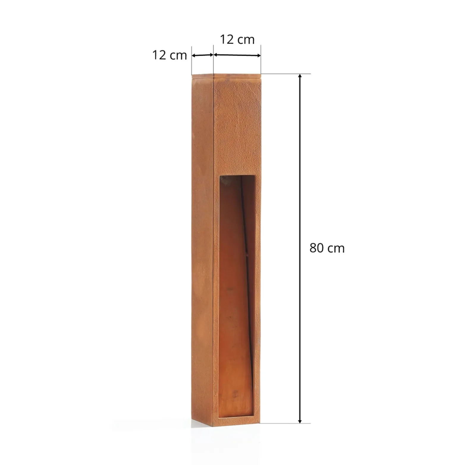 SLV Rusty Slot 80 ruosteenruskea sokkelivalaisin SLV Rusty Slot 80