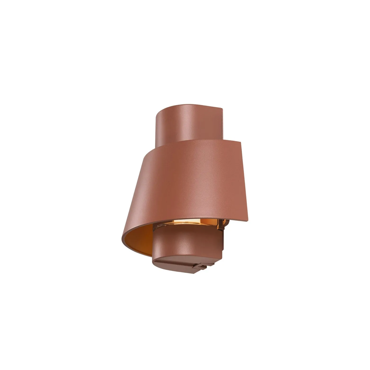 SLV-seinälamppu Photoni, ruosteenvärinen, alumiini, leveys 25 cm