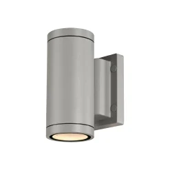 SLV seinävalaisin Myra, hopeanharmaa, alumiini, leveys 8 cm, ylös/alasvalo