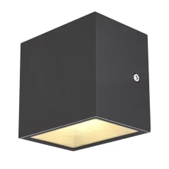 SLV Sitra Cube LED-ulkoseinävalaisin, antrasiittia