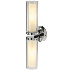 SLV WL 106 seinävalaisin, IP44, kaksi lamppua