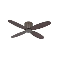 Smart kattotuuletin Eco Plano II, Ø 112 cm, pähkinä, DC