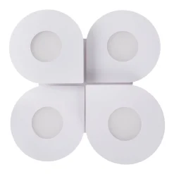 Smilla LED-kattovalaisin, valkoinen, metalli, 50x50 cm, CCT Kaukosäädin