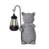 Smilla-LED-koristevalaisin, harmaa/musta, korkeus 30 cm
