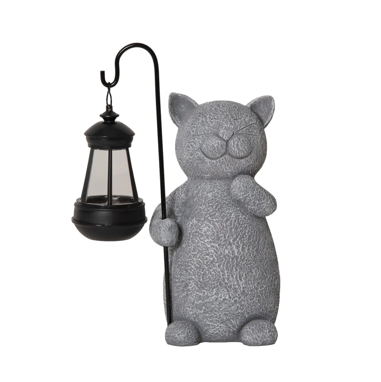 Smilla-LED-koristevalaisin, harmaa/musta, korkeus 30 cm