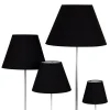 Sofia-lampunvarjostin, korkeus 25 cm, musta/valkoinen