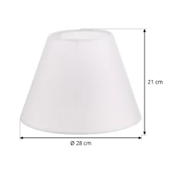 Sofia-lampunvarjostin, korkeus 21 cm, valkoinen veroni