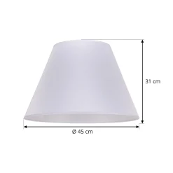 Sofia-lampunvarjostin, korkeus 31 cm, valkoinen veroni