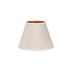 Sofia-varjostin, korkeus 21 cm, valkoinen/kultaiset nauhat