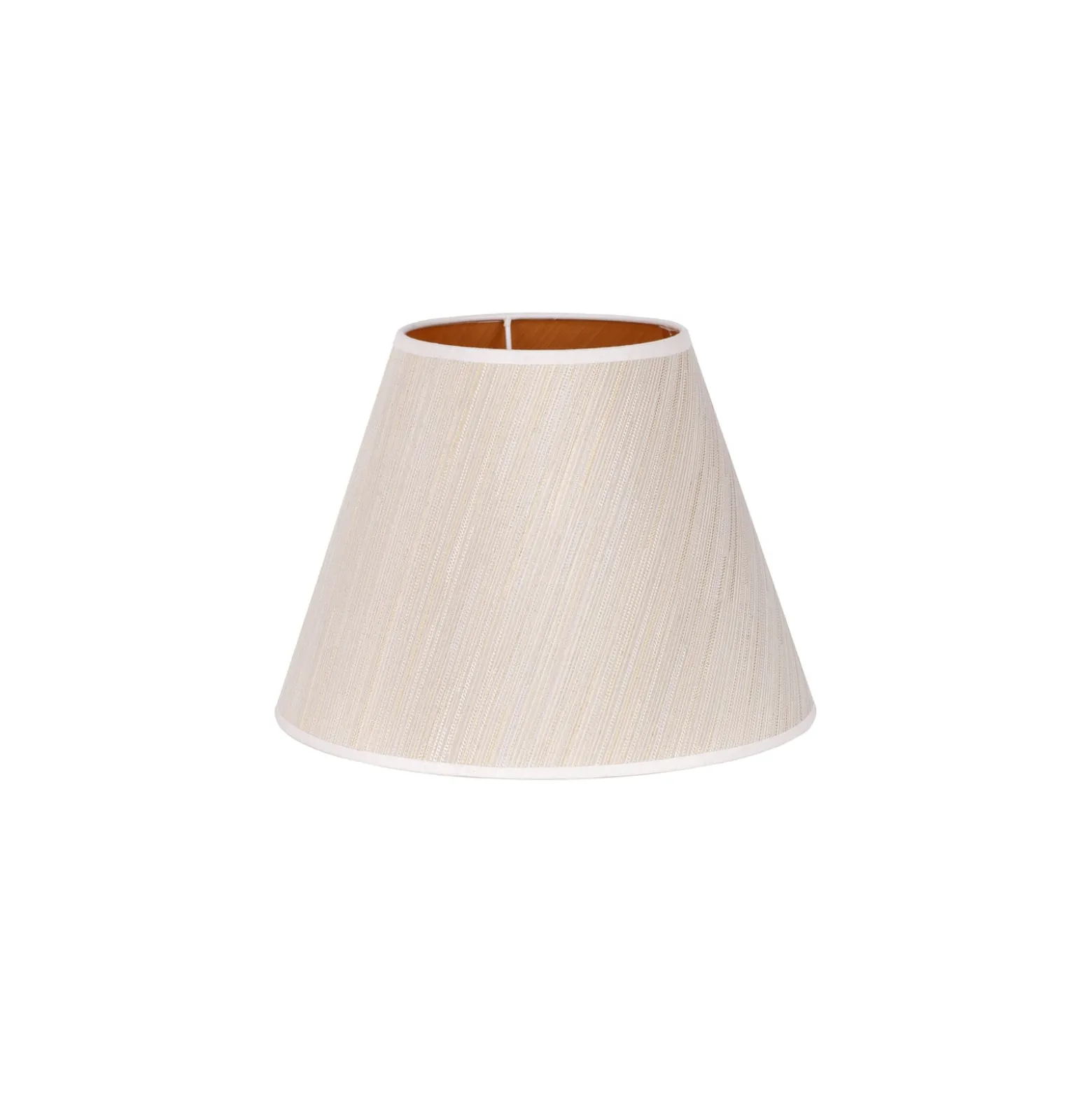Sofia-varjostin, korkeus 21 cm, valkoinen/kultaiset nauhat