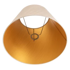 Sofia-varjostin, korkeus 31 cm, valkoinen/kultaiset nauhat