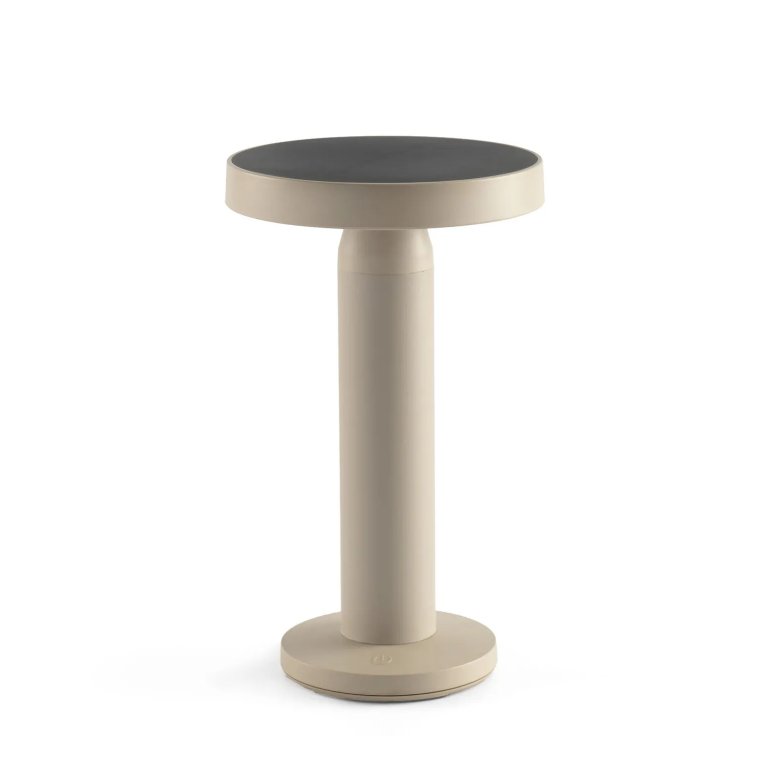 Solar-LED-pöytävalaisin Cairo, beige, muovi, IP44, 21 cm