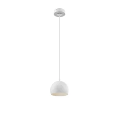 Sool-riippuvalaisin, valkoinen, Ø 15 cm, 1-lamppuinen, metalli, E27