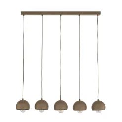 Sool-riippuvalo, beige, pituus 95 cm, 5-lamppuinen, metalli, E27