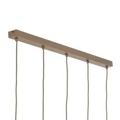 Sool-riippuvalo, beige, pituus 95 cm, 5-lamppuinen, metalli, E27
