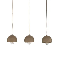 Sool-riippuvalo, beige, pituus 65 cm, 3-lamppuinen, metalli, E27