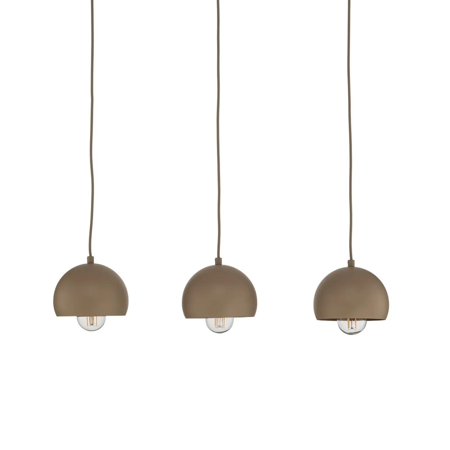 Sool-riippuvalo, beige, pituus 65 cm, 3-lamppuinen, metalli, E27