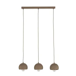Sool-riippuvalo, beige, pituus 65 cm, 3-lamppuinen, metalli, E27