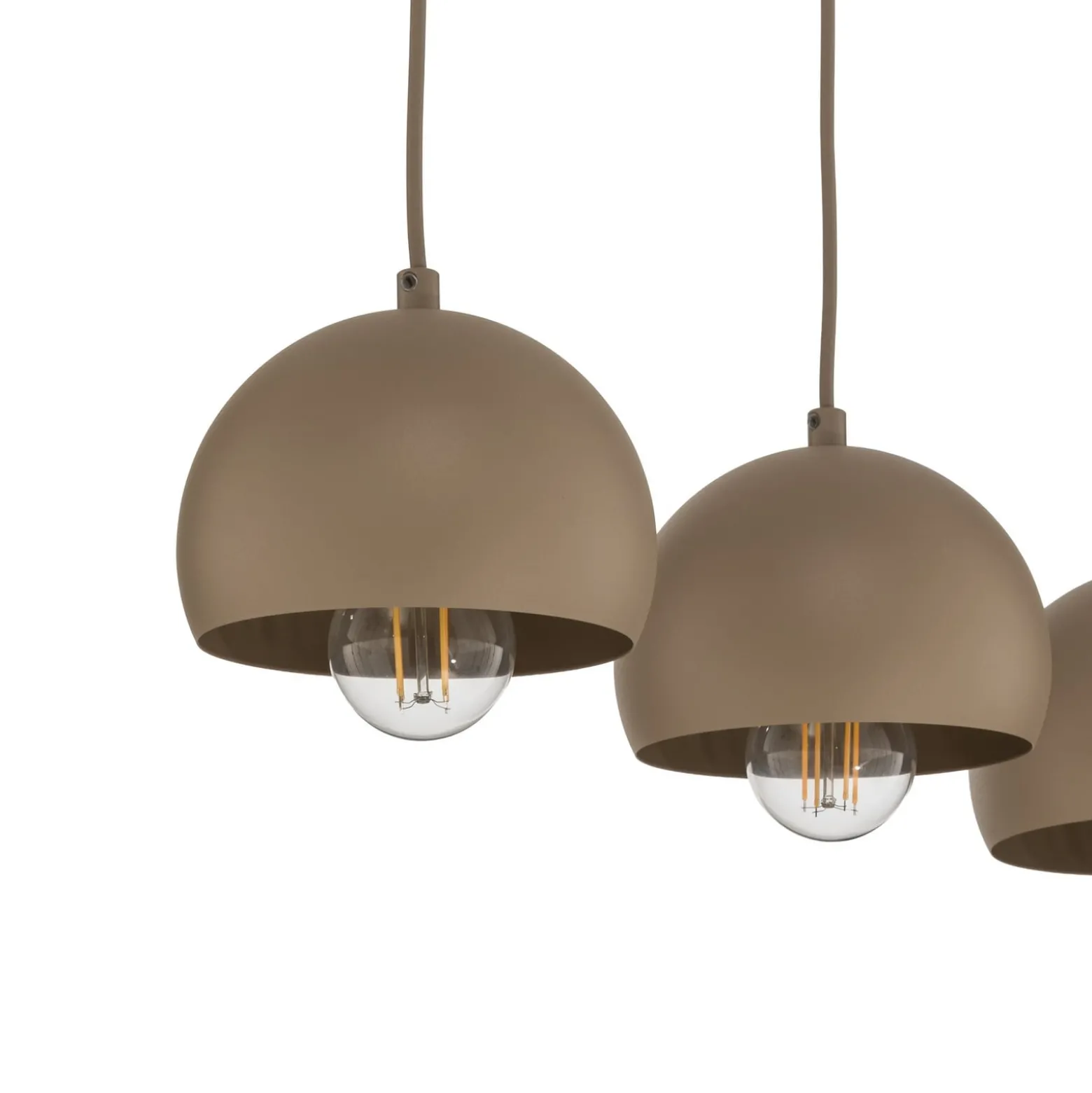 Sool-riippuvalo, beige, pituus 65 cm, 3-lamppuinen, metalli, E27