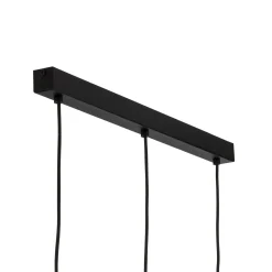 Sophia-riippuvalo, 3-lamppuinen, 65 cm, konjakki/musta, E14