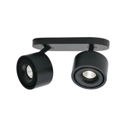 Specter LED-kattovalaisin, musta, pituus 19,4 cm, alumiinia