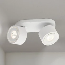 Specter LED-kattovalaisin, valkoinen, pituus 19,4 cm, alumiini, 2-valo.