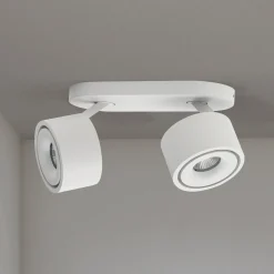 Specter LED-kattovalaisin, valkoinen, pituus 19,4 cm, alumiini, 2-valo.