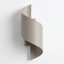 SPINER-seinävalaisin, beige, korkeus 30 cm, metallia, G9