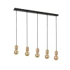 Spinny-riippuvalaisin, palkki, 115 cm, 5-valo, kumipuu, E27
