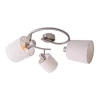 Spottiplafondi Maron 3-lamppuinen tekstiili, beige