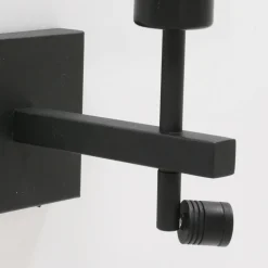 Stang seinävalaisin, LED-lukuvalo, musta/luonnonvärinen pajuverkko