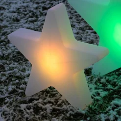 Star-LED-koristevalaisin, korkeus 39,5 cm, IP44, valkoinen, RGBW