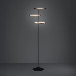 Stars of Light LED-lattiavalo Estrella, pronssi/musta, 160 cm