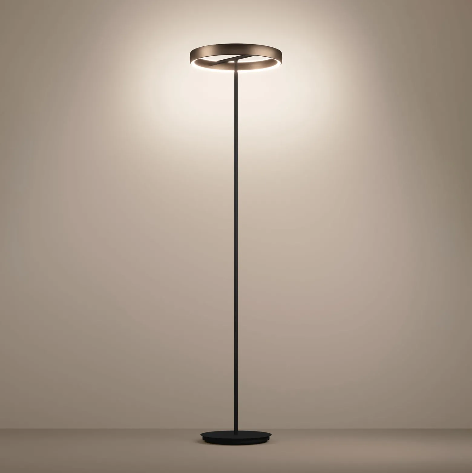 Stars of Light LED-lattiavalo Trabuco, musta/ruskea, 175 cm