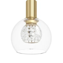 Stars of Light LED-riippuvalaisin Terque, messinki, halkaisija 54 cm,