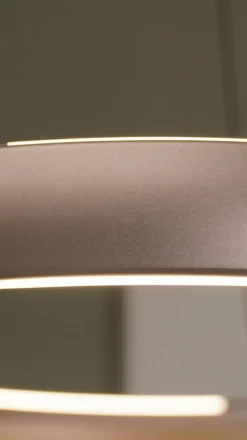 Stars of Light LED-riippuvalaisin Trabuco, ruskea, Ø 80 cm CCT