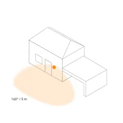 STEINEL LED-anturi ulkoseinävalaisin L 800 SC, antrasiitti IP44