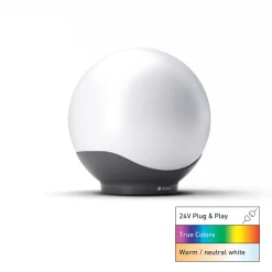 STEINEL LED-pallolamppu C, 40 cm, valkoinen/antrasiitti, IP65, RGBWW