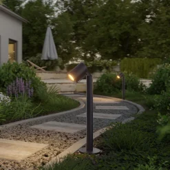 STEINEL LED-pollarilamppu Way C, antrasiitti, IP65, RGBWW